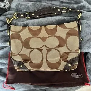 Coach | Bags | Coach Vintage Signature Canvas Carly Hobo Bag